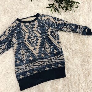 Blue Tribal Sweatshirt
